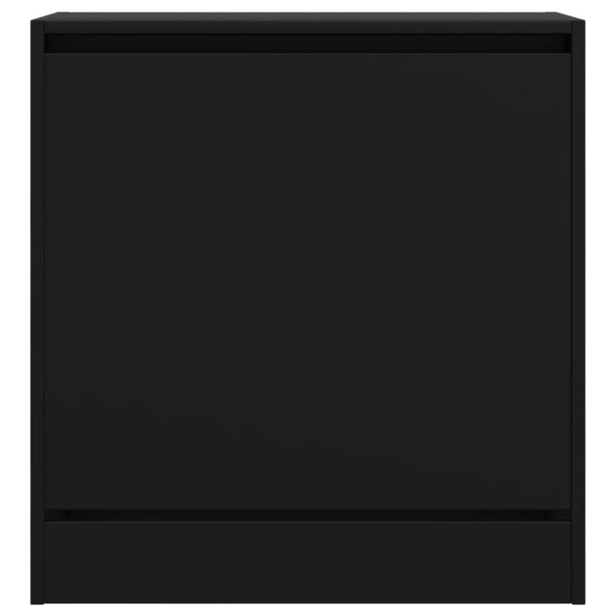 VIDAXL Armoire a chaussures noir 60x34x63,5 cm bois d'ingenierie