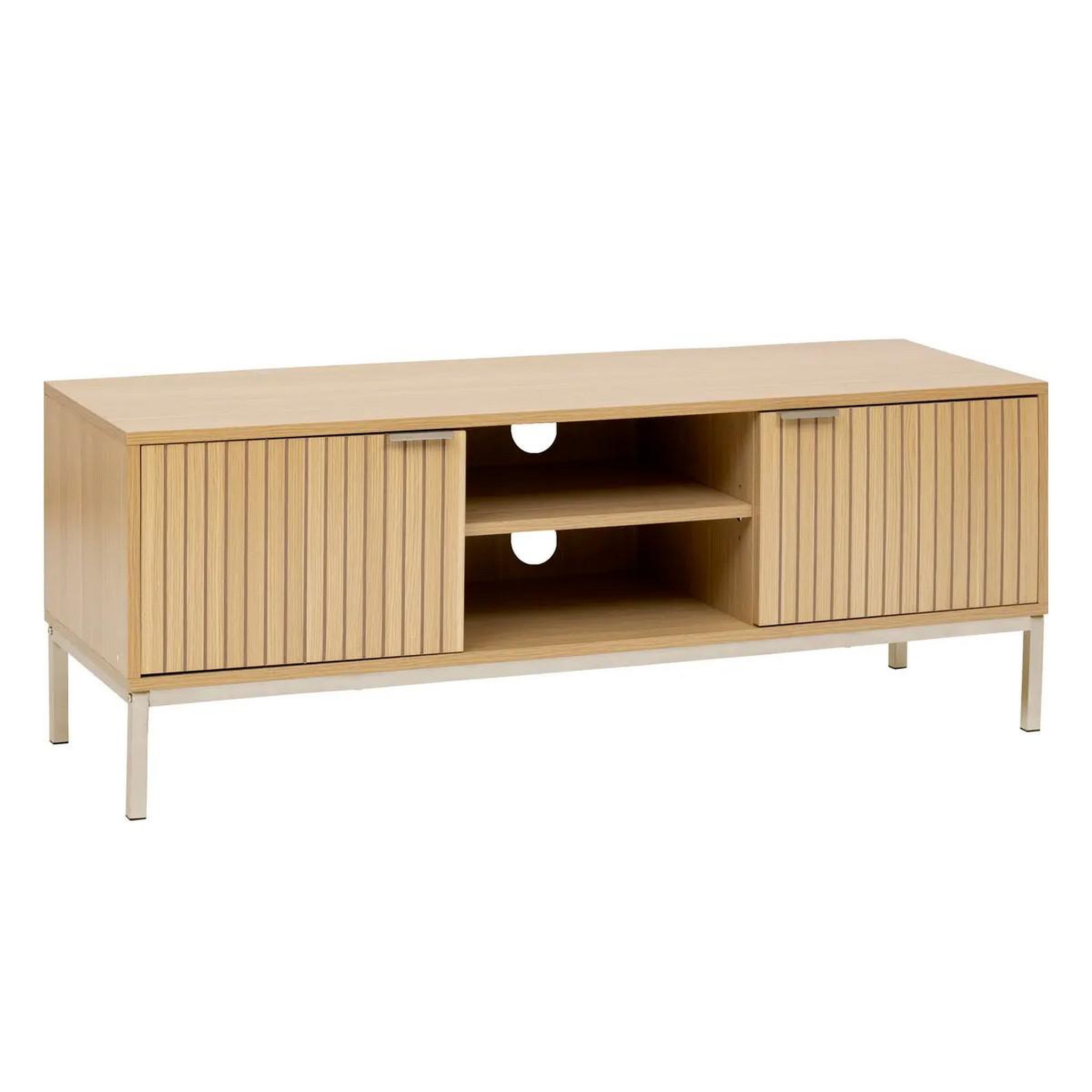 FIVE Meuble tv 2 portes  tasso  120cm naturel