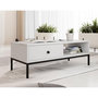 Voir la diapositive 4 : BEST MOBILIER Filipo - table basse - 1 tiroir et 1 niche - 90 cm