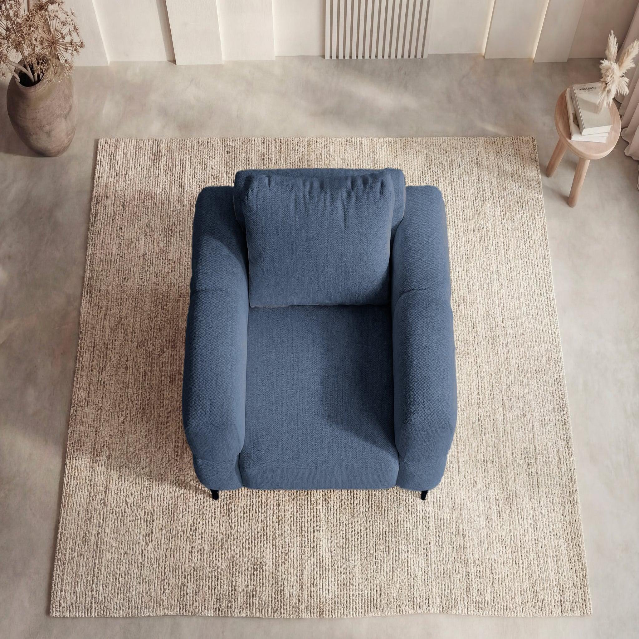 Voir la diapositive 5 : CASANOVA PARIS Elton - fauteuil en tissu lisse