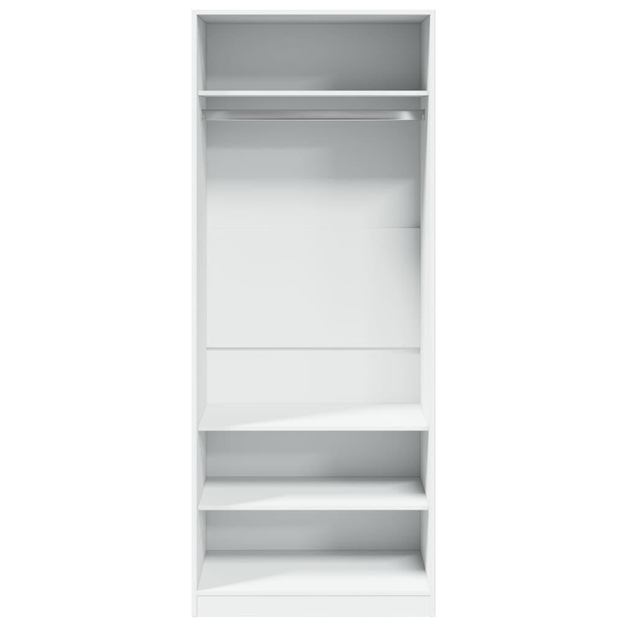 Voir la diapositive 4 : VIDAXL Garde-robe blanc 80x50x200 cm bois d'ingenierie