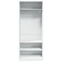 Voir la diapositive 4 : VIDAXL Garde-robe blanc 80x50x200 cm bois d'ingenierie