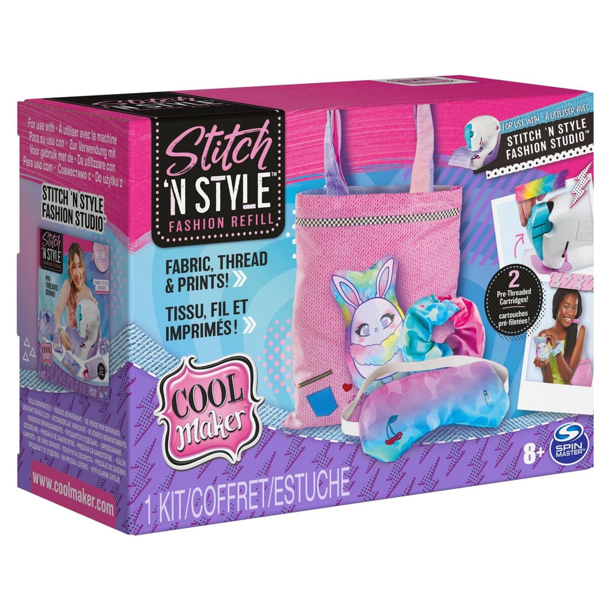 SPIN MASTER COOL MAKER Recharges Stitch 'N Style Fashion Studio
