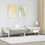 VIDAXL Cadre de lit sans matelas blanc 90x190 cm bois de pin massif