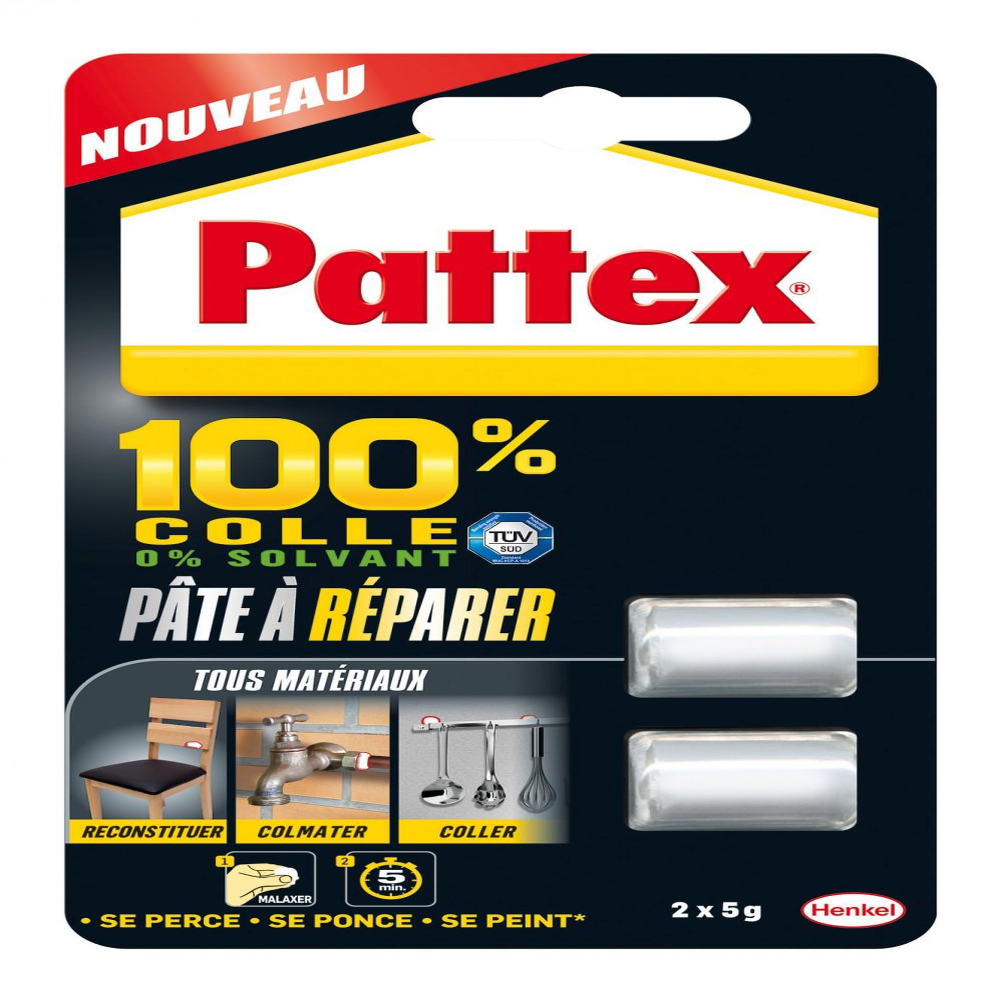 PATTEX Pâte à réparer Pate a reparer PATTEX, 10 g