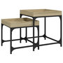 Voir la diapositive 2 : VIDAXL Tables d'appoint 2 pcs Chene sonoma Bois d'ingenierie