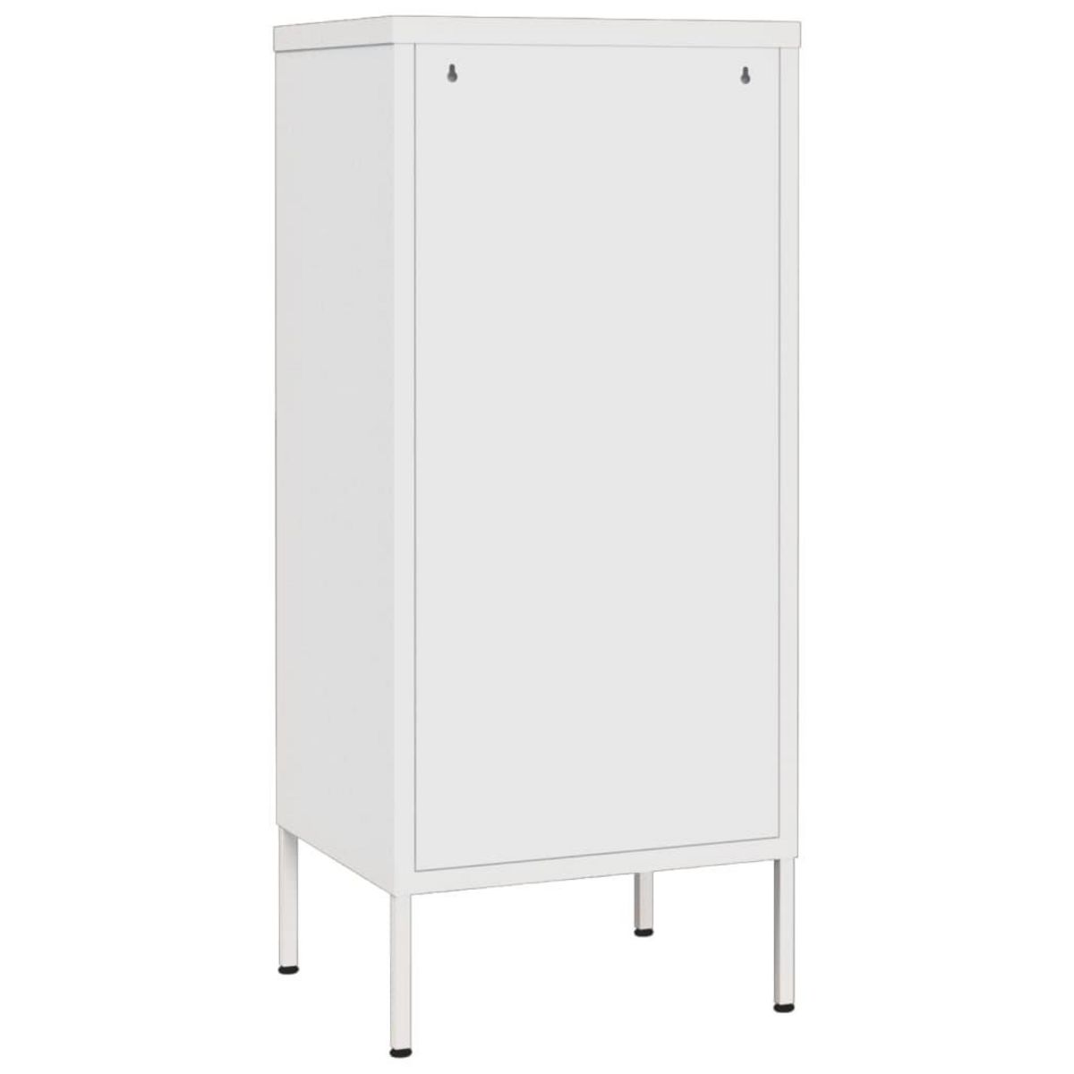 VIDAXL Armoire de rangement Blanc 42,5x35x101,5 cm Acier