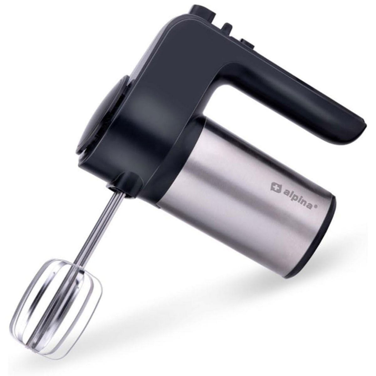 Alpina Batteur électrique à main 400W 6 Vitesses + 2 Fouets et 2 Crochets à pate ALPINA