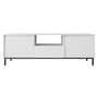 Voir la diapositive 3 : BEST MOBILIER Girona - meuble tv ouvert - blanc - 174 cm
