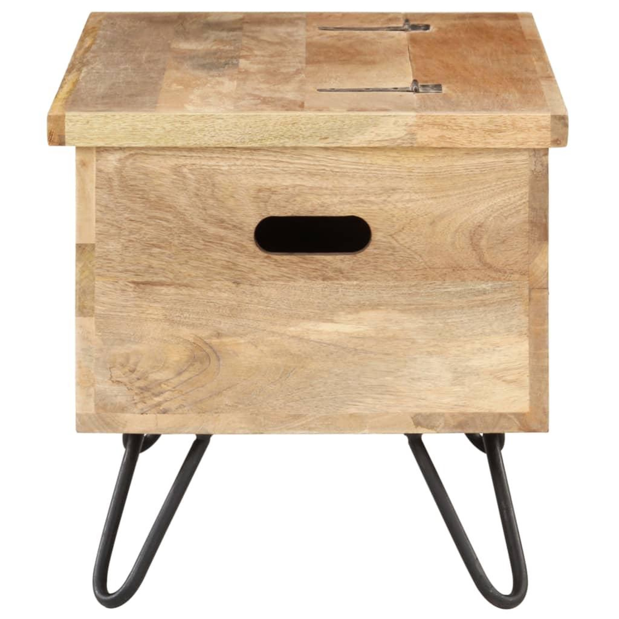 Voir la diapositive 4 : VIDAXL Coffre 90x40x45 cm Bois solide de manguier