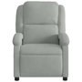 Voir la diapositive 3 : VIDAXL Fauteuil inclinable gris clair velours