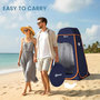 Voir la diapositive 4 : OUTSUNNY Tente de douche camping pop up toit amovible polyester bleu foncé