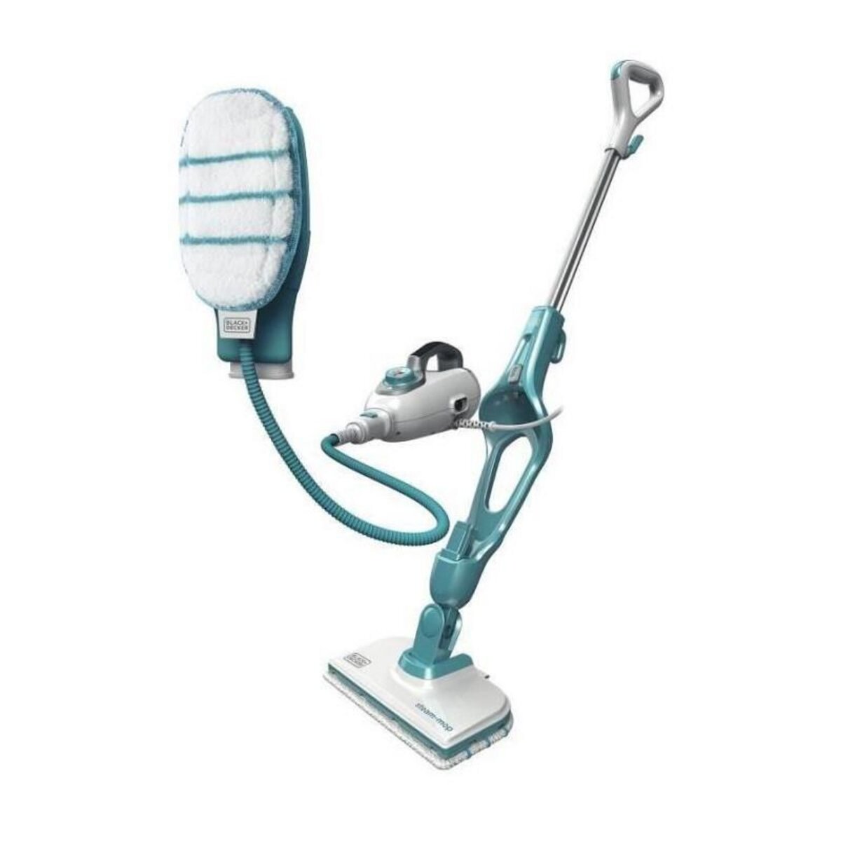 Black et Decker BLACK+DECKER FSMH1351SM Balai Vapeur STEAM MOP 9 en 1 avec module SteaMitt integre