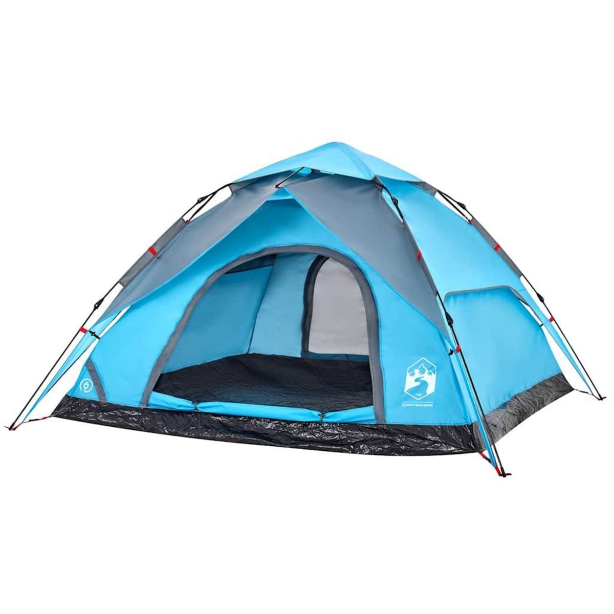 VIDAXL Tente de camping a dome 5 personnes bleu liberation rapide