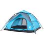 Voir la diapositive 4 : VIDAXL Tente de camping a dome 5 personnes bleu liberation rapide