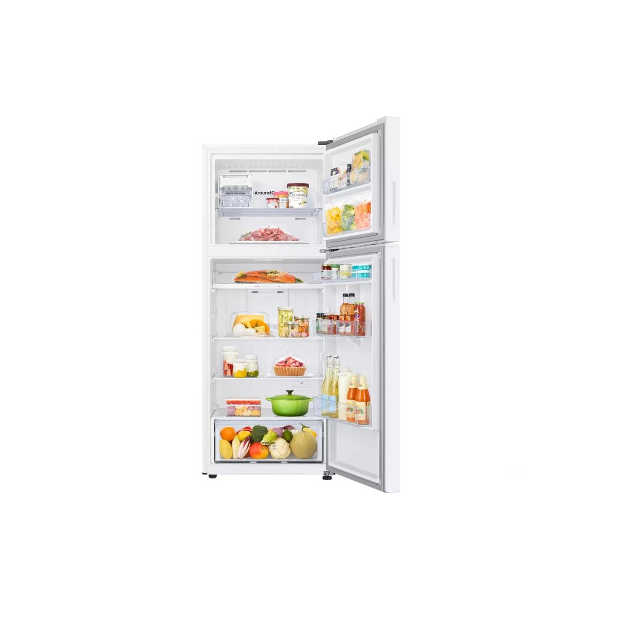 Voir la diapositive 3 : Samsung Réfrigérateur combiné 70cm 415l ventilé blanc - rt42cg6624ww