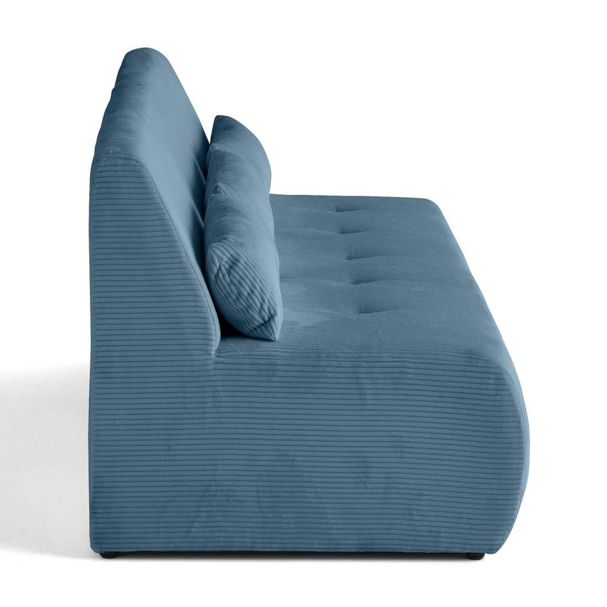 Voir la diapositive 3 : LISA DESIGN Onyx - canapé droit 3 places - en velours côtelé