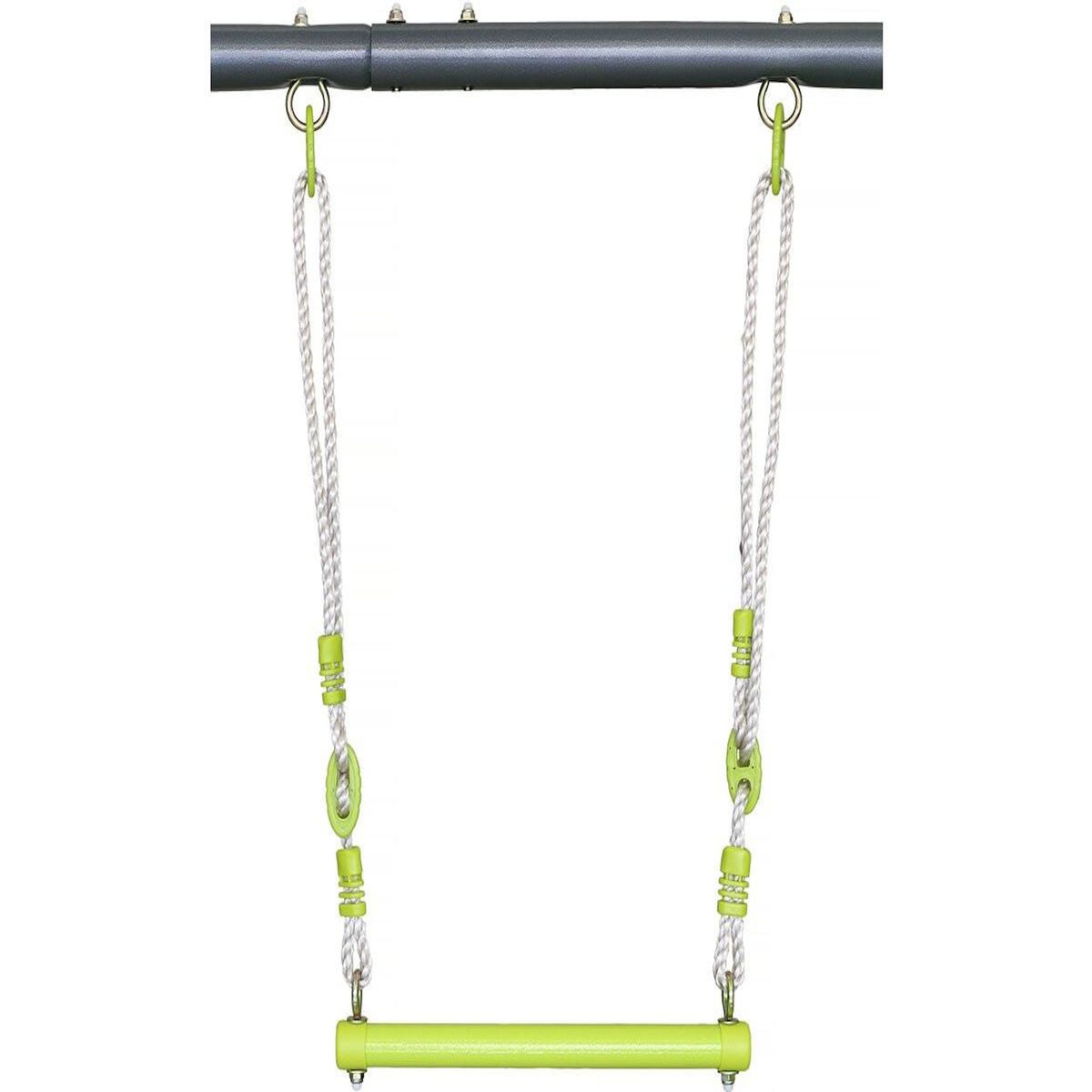 Habitat et Jardin Portique de jeu en métal avec toboggan  Kylian  - 4 agrès - Vert