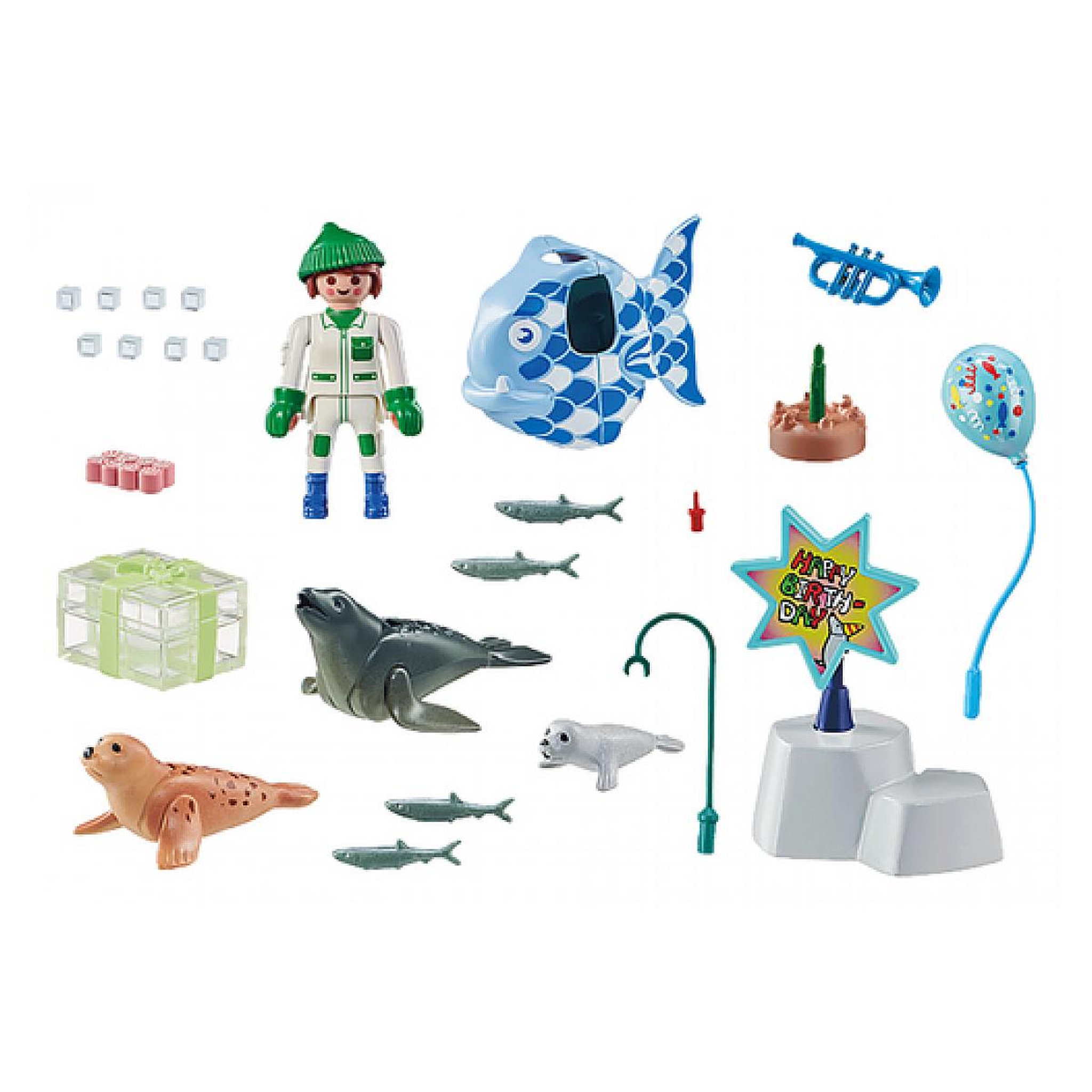 Voir la diapositive 2 : PLAYMOBIL 71448 Animatrice avec otarie et phoques