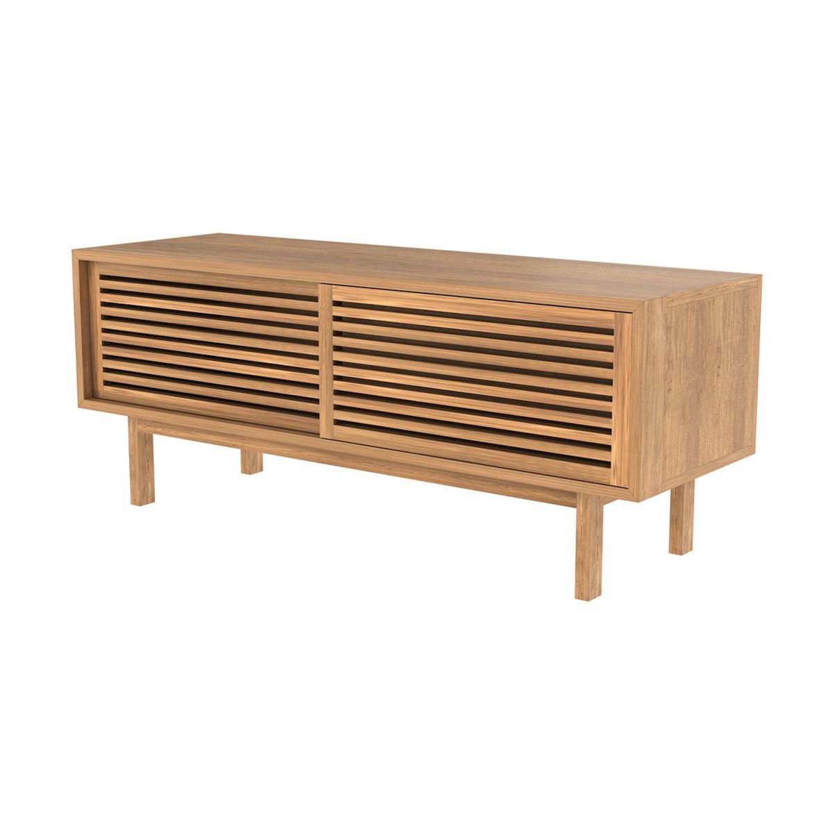 Rendez vous déco Meuble TV en bois de teck 120 cm-Bormes
