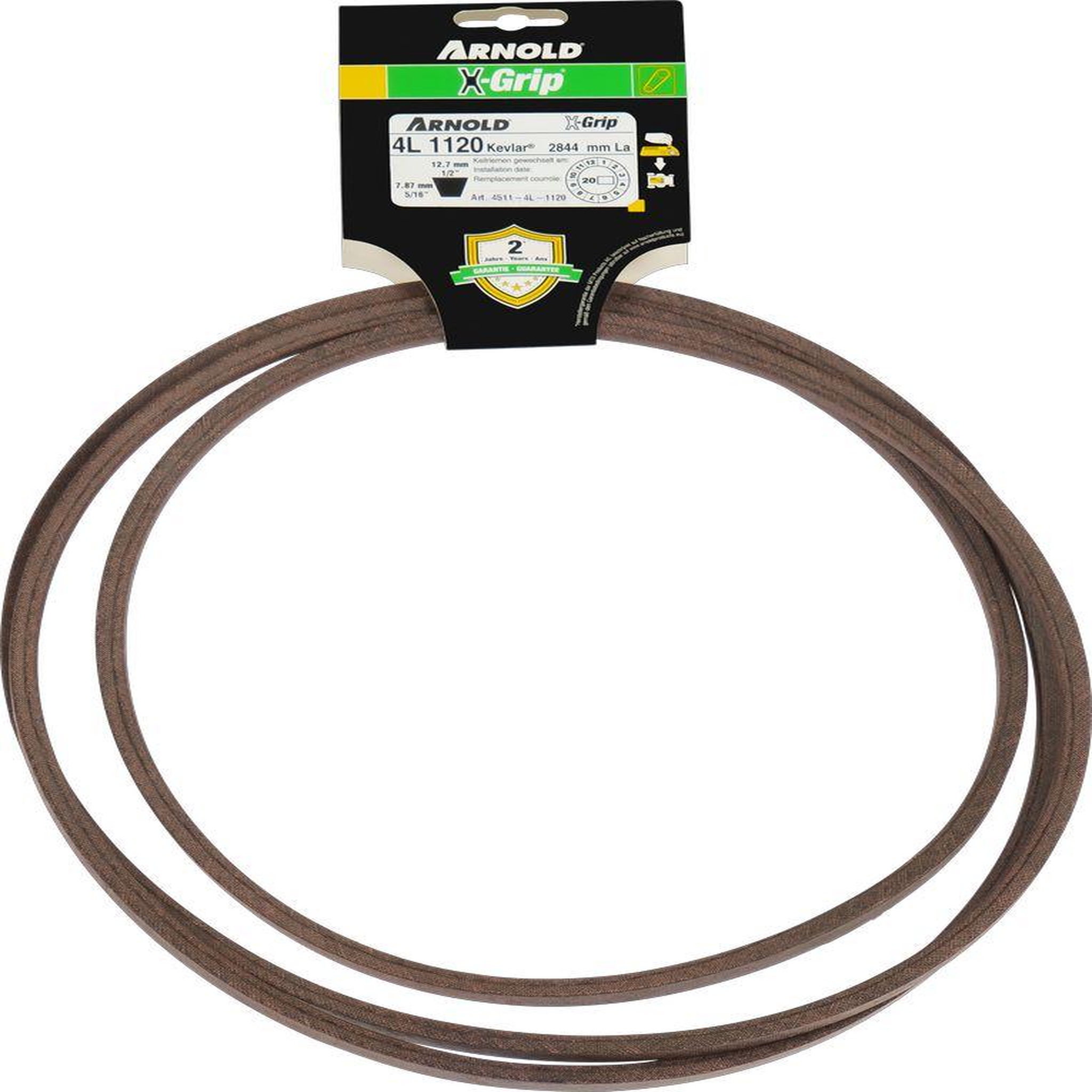 ARNOLD Courroie trapézoïdale x-grip v de type 4l1120