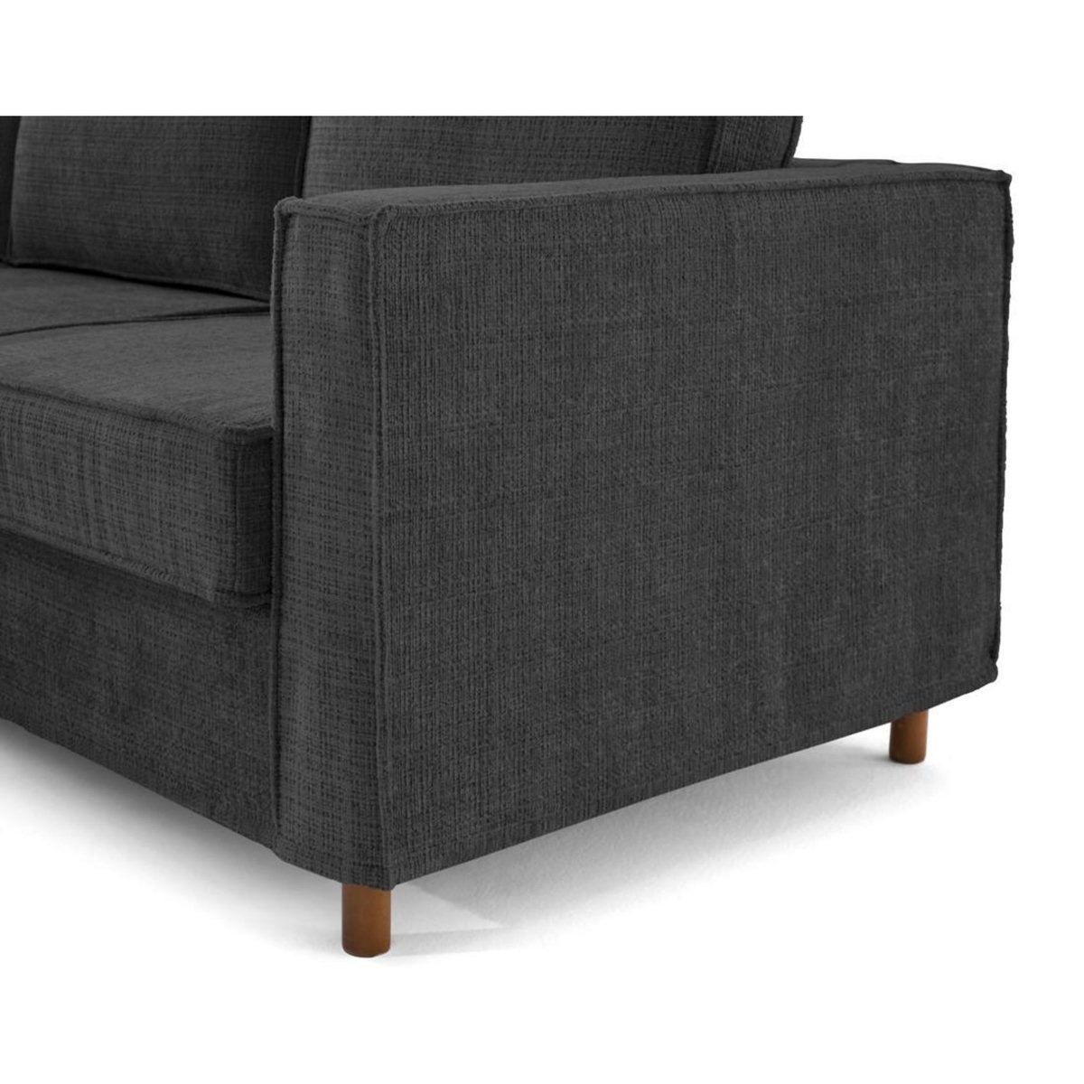 LISA DESIGN Jake - canapé déhoussable d'angle gauche 5 places en velours texturé