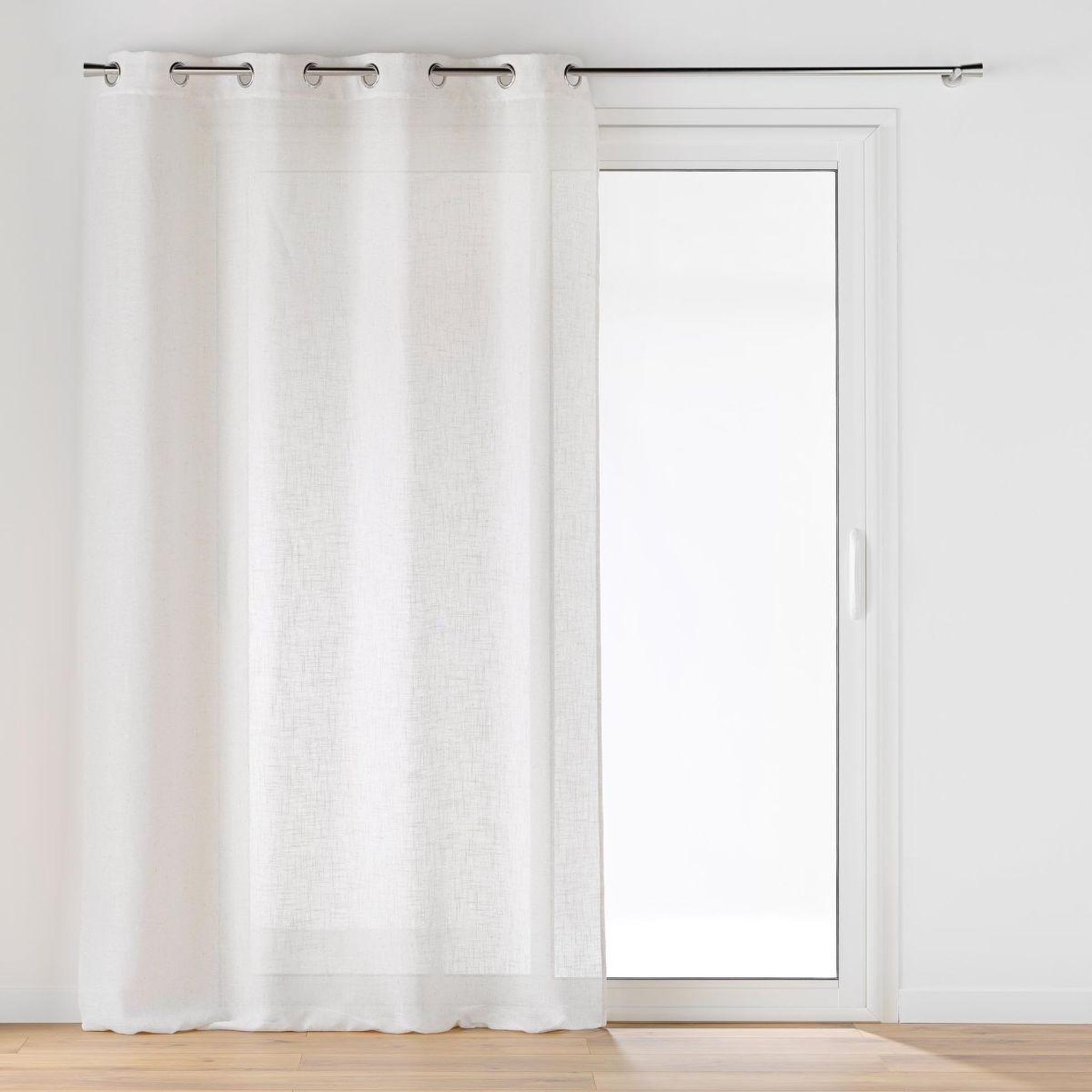 Douceur d'Intérieur Rideau voilage à œillets  cloris  140x240cm naturel