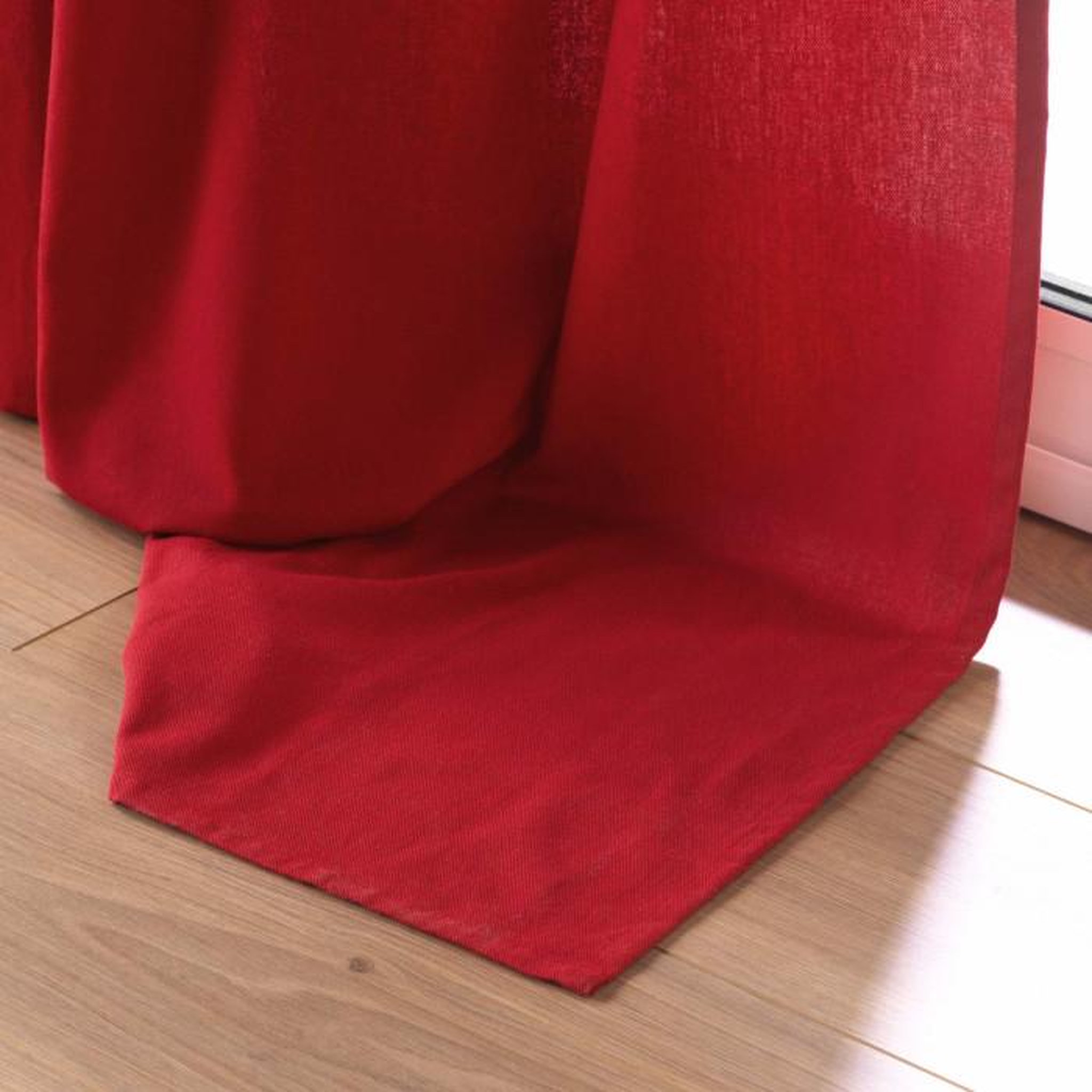 Voir la diapositive 3 : Paris Prix Rideau à Œillets  Twily  135x260cm Rouge