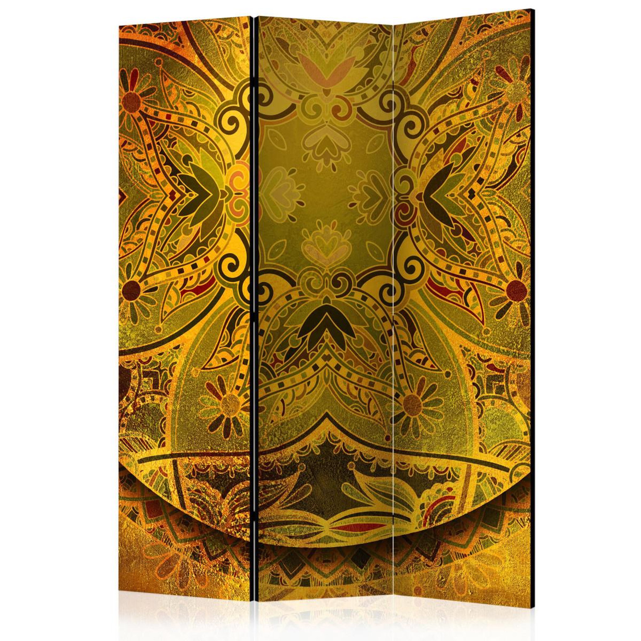 Paris Prix Paravent 3 volets  mandala : force d'or  135x172cm