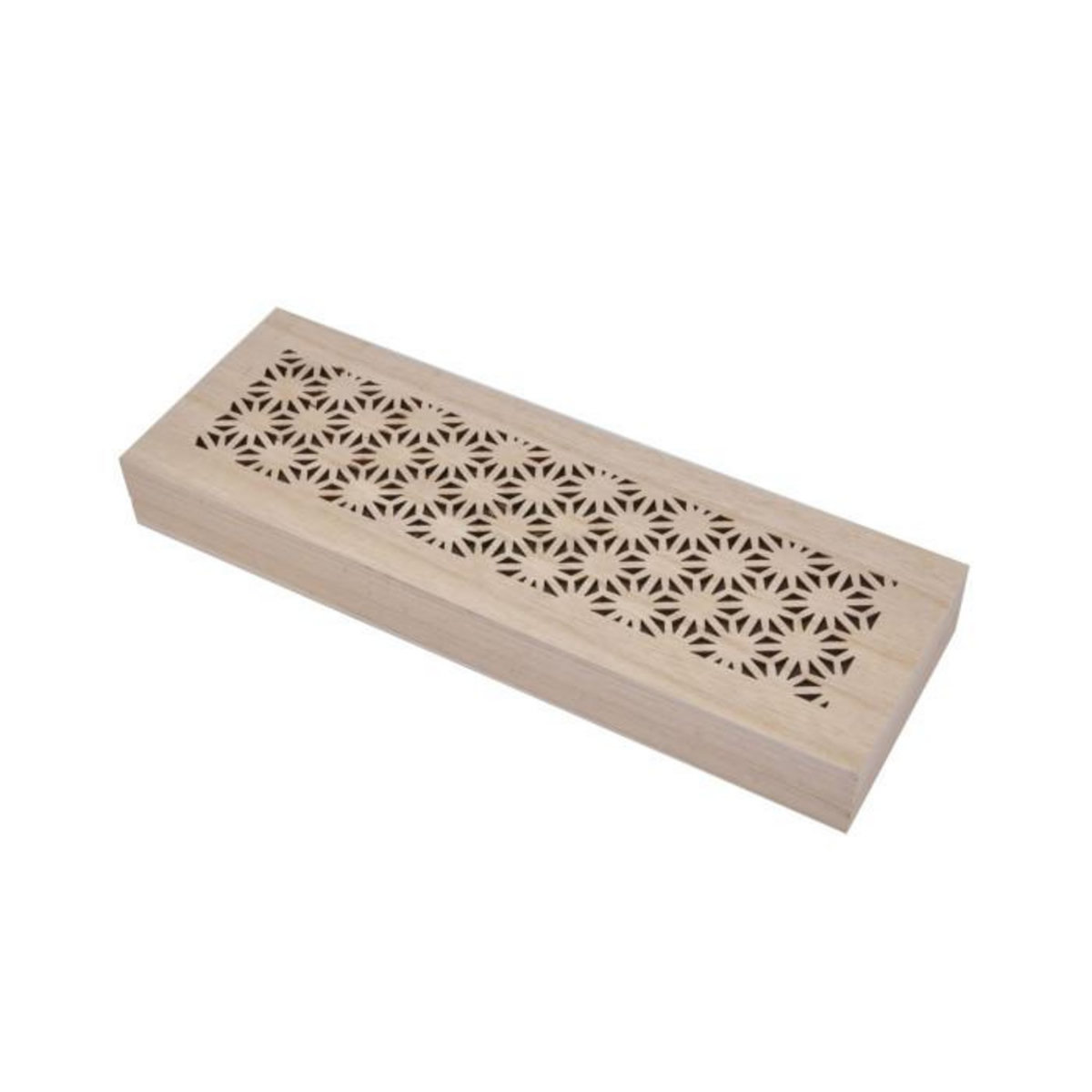 Paris Prix Boîte Déco en Bois  Plumier  25cm Naturel