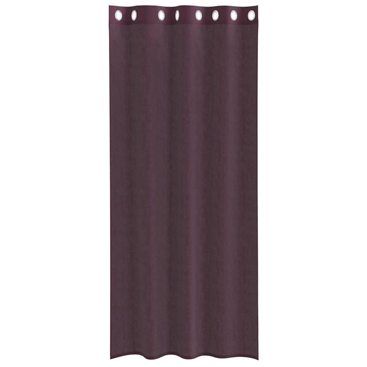 VIDAXL Rideaux en voile avec œillets 2 pcs violet 140x225 cm