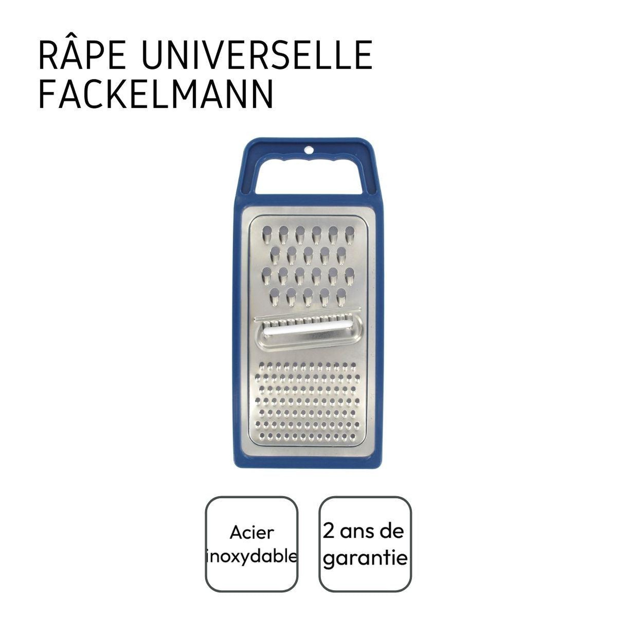 Voir la diapositive 4 : Fackelmann Set de 2 râpes à légumes en acier inoxydable fackelmann elemental