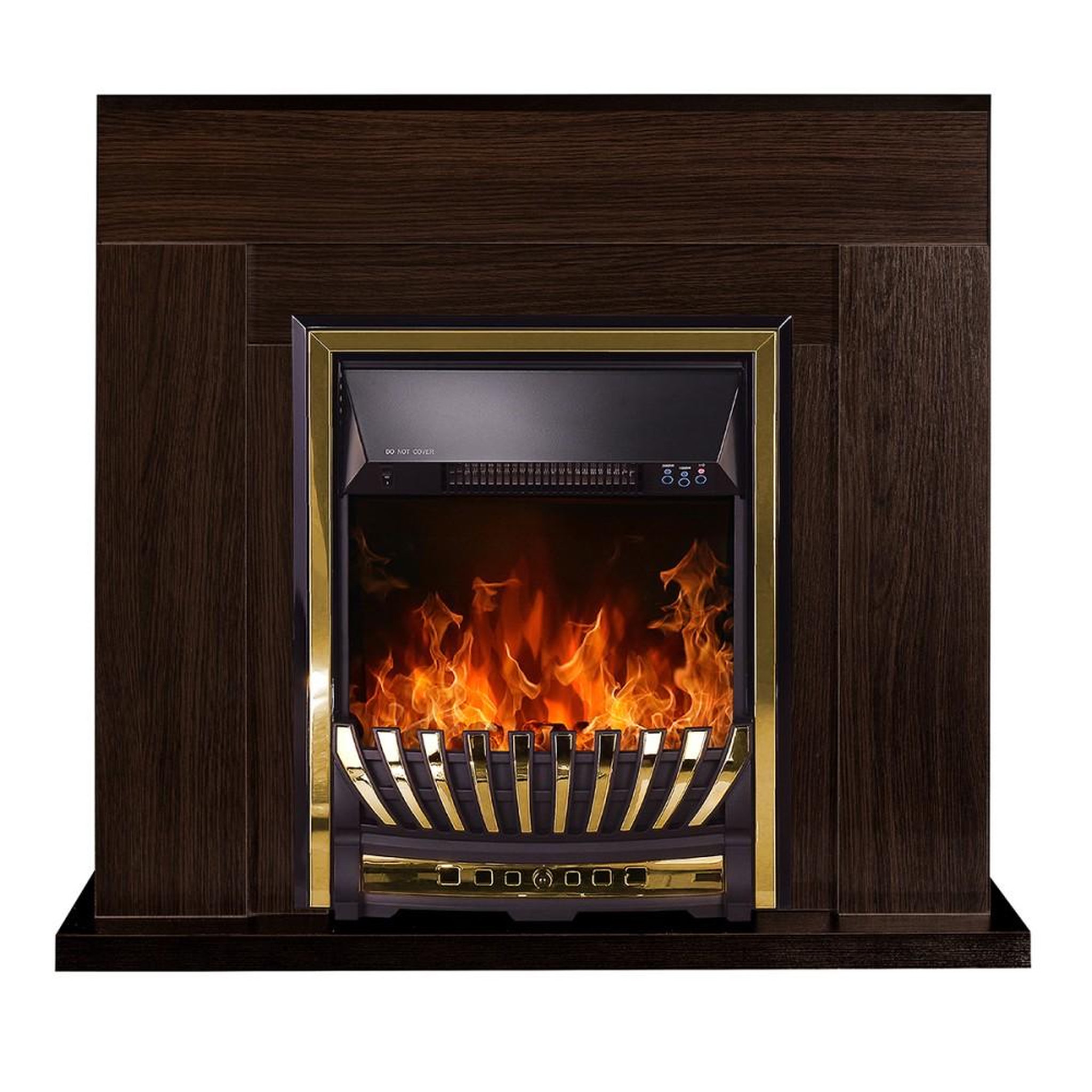 ARTFLAME Cheminée électrique sur pied - agnes wengé & meridian - 2000 w - flamme orange - style classique