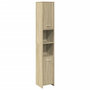 Voir la diapositive 2 : VIDAXL Armoire de salle de bain Chene sonoma 30x30x183,5 cm Agglomere