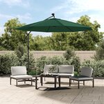 VIDAXL Tissu de remplacement pour parasol deporte vert 300 cm
