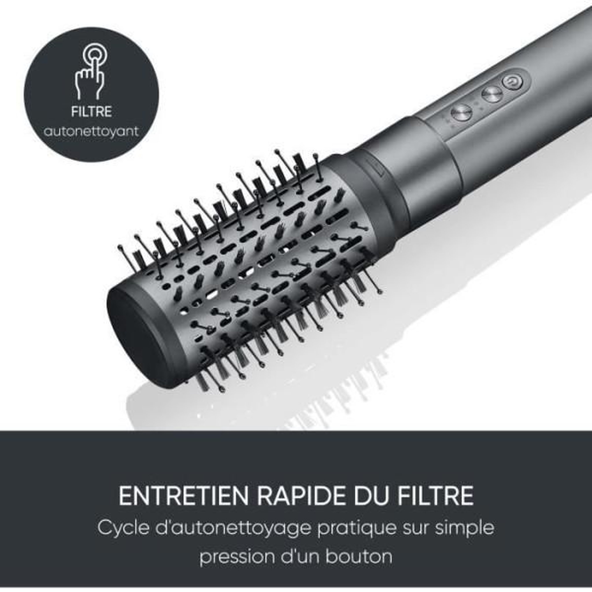 Voir la diapositive 6 : SEVERIN Brosse soufflante 1500w gris - WL0683