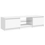 Voir la diapositive 3 : VIDAXL Meuble TV avec lumieres LED blanc 140x40x35,5 cm