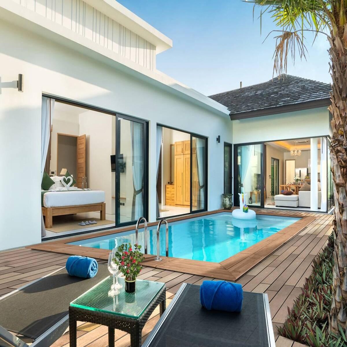 Habitat et Jardin Piscine bois rectangle   Aruba 120   - 5.00 x 3.00 x 1.24 m