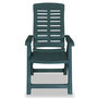 Voir la diapositive 4 : VIDAXL Chaises inclinables de jardin lot de 4 Plastique Vert