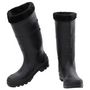 Voir la diapositive 2 : VIDAXL Bottes de pluie avec chaussettes amovibles noir taille 42 PVC
