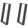Voir la diapositive 2 : VIDAXL Pieds de table a manger forme de U 2 pcs 50x(72-73) cm acier