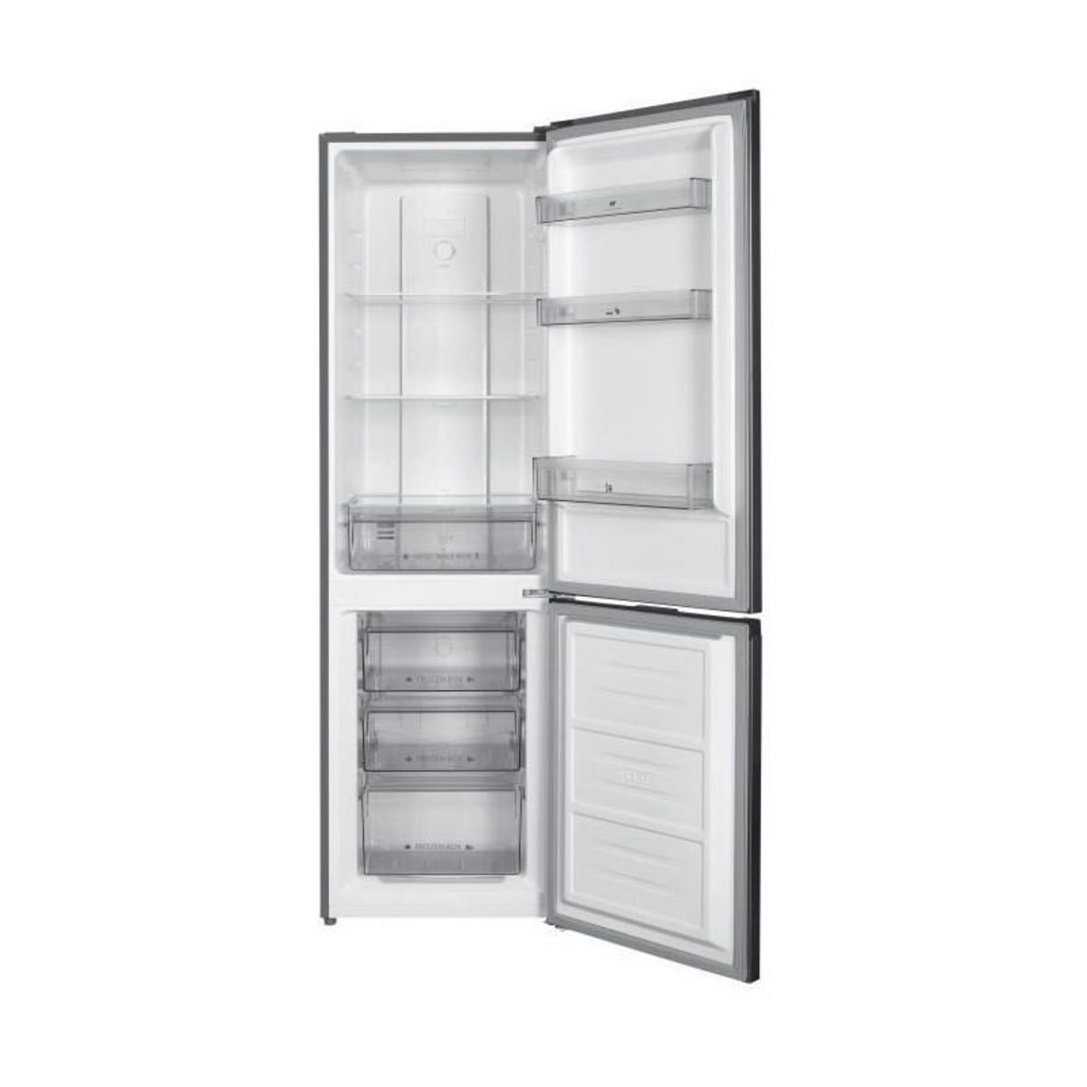 CONTINENTAL EDISON Réfrigérateur congélateur bas CONTINENTAL EDISON CEFC251NFS - Total No Frost - 253L - Classe E - Inox