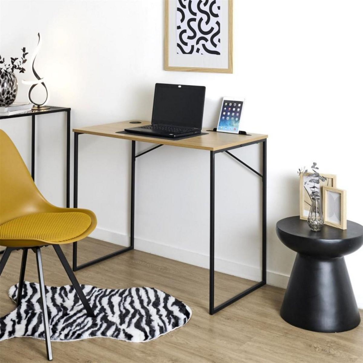 The Home Deco Factory Bureau industriel en métal