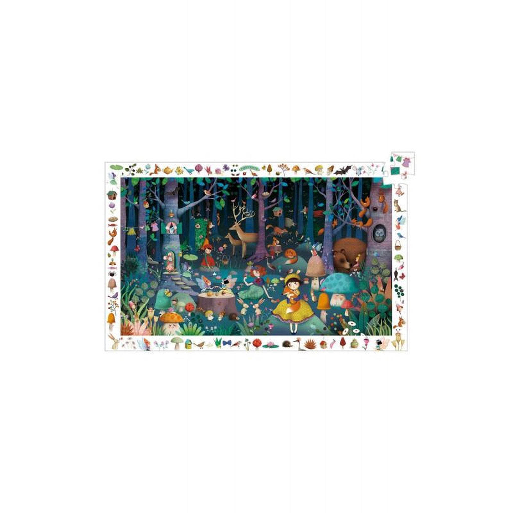 Sylvanian Families Puzzle éducatif enfant 100 pièces Forêt enchantée univers féerique – Djeco