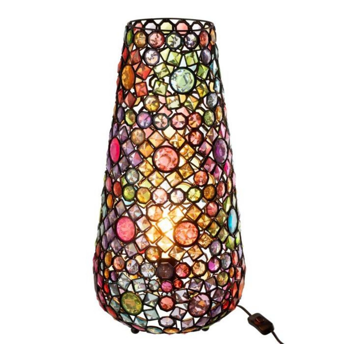 Paris Prix Lampe à Poser en Métal  Festive  55cm Multicolore