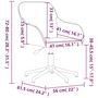 Voir la diapositive 6 : VIDAXL Chaise pivotante de bureau Vert fonce Velours