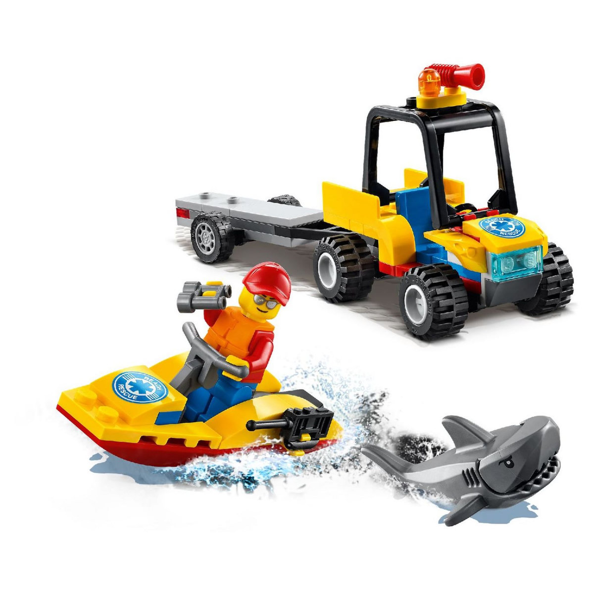 LEGO City 60286 Le Tout-Terrain de secours de la plage