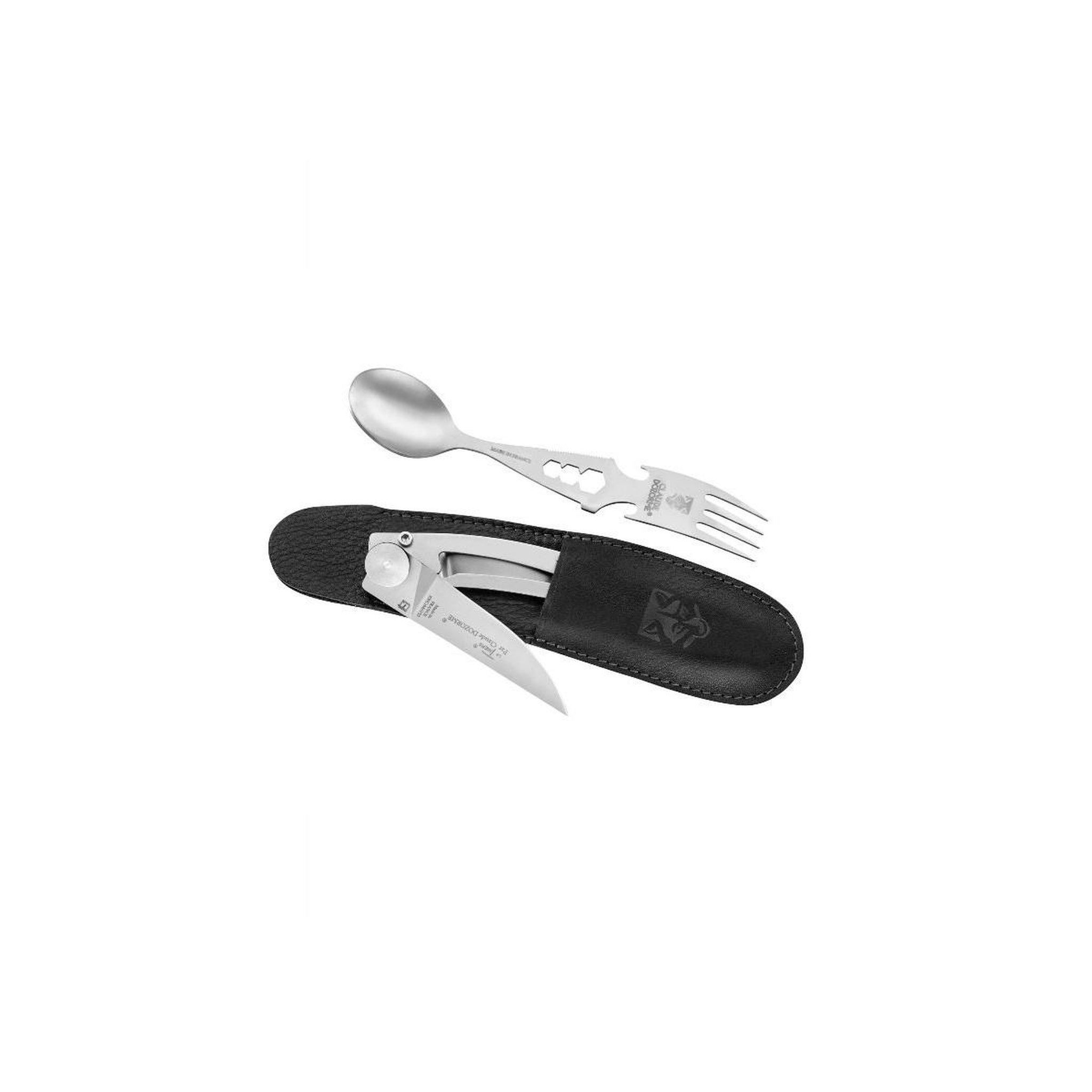 Voir la diapositive 2 : CLAUDE DOZORME Couteau de poche acier inoxydable - 8.90.221.91