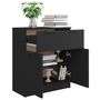Voir la diapositive 4 : VIDAXL Buffet noir 60x30x70 cm bois d'ingenierie