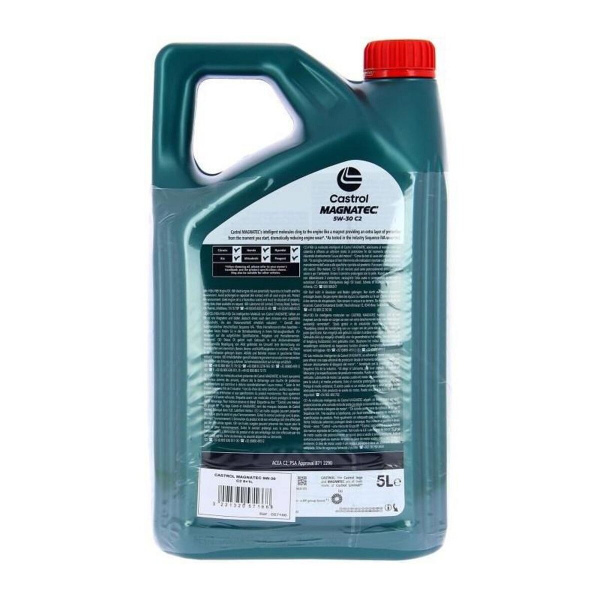 CASTROL Huile Moteur - CASTROL MAGNATEC - 5W-30 C2 - 5L+1L - 057166